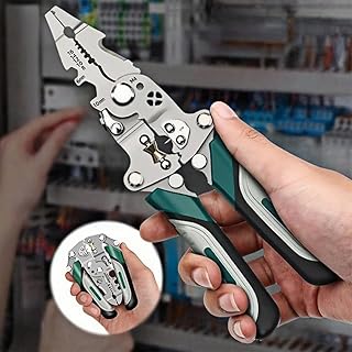 New Multifunctional Foldable Automatic Wire Stripper and Cutter,Wire Crimping Tool for Wire Repair and Splicing