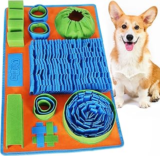 Vivifying Snuffle Mat for Dogs, Interactive Dog Puzzle Toy for Boredom and Mental Stimulation, Enrichment Feeding Game Sniff Mat Helps Slow Eating and Keep Busy