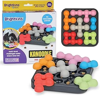 Brightkins Kanoodle Dog Edition Small - Dog Toys for Small Dogs, Interactive Puppy Toys, Food Puzzle for Dogs, Cat Puzzle Toy Feeder, Stimulating Pet Puzzles, Mental Enrichment Puppy Games