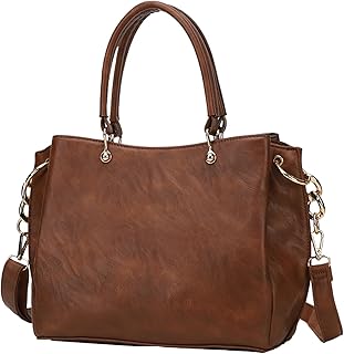 Women Designer Handbag and Purse, PU Leather Top Handle Satchel Shoulder Bag Tote Bag for Ladies