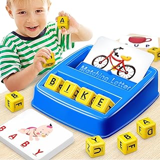 NARRIO Educational Toys for 3 4 5 Year Old Boys Gift, Matching Letter Game Preschool ABC Learning Toys for Kids Ages 4-8 Years, Christmas Birthday Gifts for 3-6 Year Old Boys Toddler Toys Age 2-4
