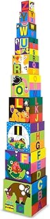 Melissa & Doug Deluxe 10-Piece Alphabet Nesting and Stacking Blocks - FSC Certified