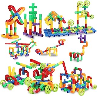 STEM Building Blocks Toy for Kids, Educational Toddlers Preschool Brain Toy Kit, Constructions Toys for 3 4 5 6 7 8 Years Age Boys and Girls–Creativity Kids Materials Toys