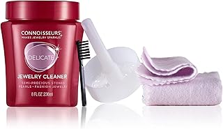 All-Purpose Jewelry Cleaning Kit - Includes Delicate Jewelry Cleaner Solution and 2 Polishing Cloths