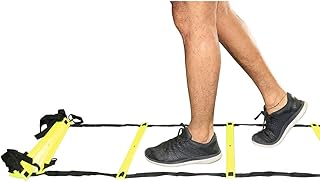Amber Fight Gear Feet Speed and Agility Training Ladder for High-Intensity Training in Boxing, Soccer, Football, Lacrosse, and Ice Hockey - Improve Your Footwork and Coordination, 30 Feet