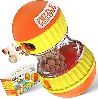 Dog Treat Dispenser Toy interactive-Treat puzzle toys for dogs mental stimulation-puzzle feeder dog & cognitive toys for dogs–Durable stimulating dog toys for Boredom-Limited Treat Dispensing Dog Toys