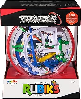 Rubik’s Cube, Rubik’s Tracks 125 3D Gravity Maze & 3D Puzzle Game with 125 Obstacles, STEM Toy Problem-Solving Brain Teaser, Fidget Toy, Sensory Puzzle for Adults, Teens, Kids, for Ages 8 & Up