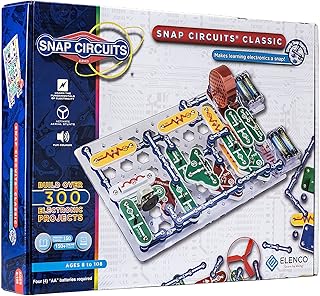 Snap Circuits Classic SC-300 Electronics Exploration Kit | Over 300 Projects | Full Color Manual Parts | STEM Educational Toy for Kids 8+ 2.3 x 13.6 x 19.3 inches