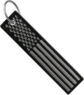 Flag Keychain Tag with Key Ring, EDC for Motorcycles, Scooters, Cars and Gifts