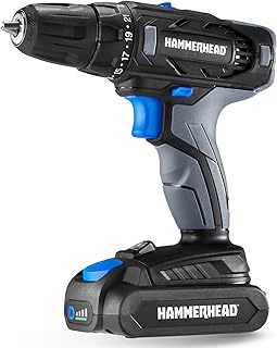 Hammerhead 20V 2-Speed Cordless Drill Driver Kit with 1.5Ah Battery and Charger - HCDD201
