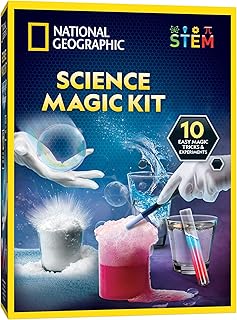 Blue Marble National Geographic Magic Chemistry Set – Science Kit for Kids with 10 Amazing Magic Tricks, STEM Projects and Science Experiments, Science Toys, Great Gift for Boys and Girls 8-12