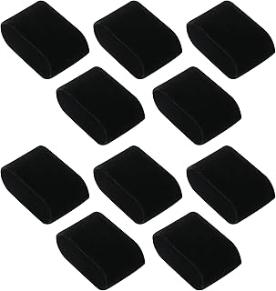 sansheng 10 Pack Velvet Bracelet,Watch Pillow Jewelry Exhibition (black)