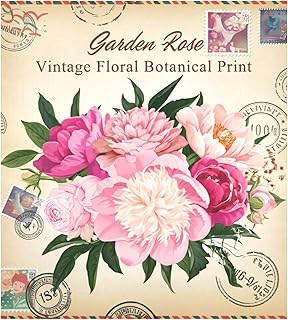 Peonies Roses Vintage Kitchen Appliance Decor for Home Kitchen Appliance Decor 23 in W x 26 in H