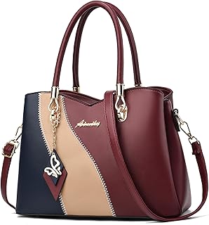 Purses and Handbags for Women Tote PU Leather Ladies Satchel Top Handle Crossbody Shoulder Bag