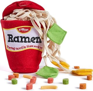 CHEWFFON Dog Puzzle Toy, Interactive & Enriching Snuffle Game for Small & Medium Dogs, Hide and Seek Crinkle Toy, Treat Dispensing & Nose Work Fun