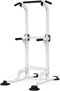 DONIUZ Power Tower Pull Up Bar and Dip Station, Multi-Function Home Gym, Strength Training Fitness Equipment, Height Adjustable