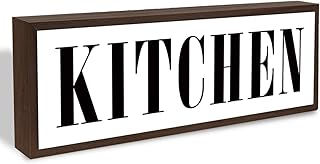 Kitchen Sign, Decorative Framed Wooden Box Sign, Kitchen Decor for Shelves, Dining Room Decoration, Wall Decors Art, Rustic Home Decors Tabletop, Housewarming Decor Accessories