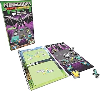 ThinkFun Minecraft Magnetic Travel Puzzle Logic Game & STEM Toy For Kids Ages 8 & Up