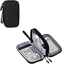Electronic Organizer Travel Cable Accessories BagPouch Portable Waterproof Storage Bag Electronic Organizer Case for Cable, Mouse,USB Cable,Power Bank,Cord, Charger, Phone, Earphone