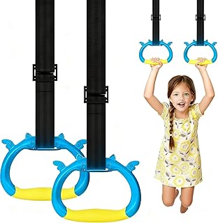 New Professional Gymnastic Rings,Both for Adults and Kids,Support 550 LBS,Home Fitness Equipment,Indoor and Outdoor Pull-up Bar for Stretching and Height Increase,with Adjustable Straps