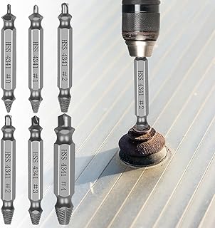 Damaged Screw Extractor Tools Sets, Stripped Screws Nuts & Bolts Drill Bit Tools for Easy Removal(Sliver)