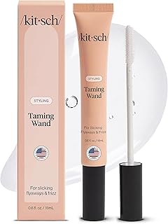 Kitsch Hair Taming Wand - Fly Away Stick For Hair with Biotin, Aloe & Vitamin E | Clear Hair Mascara for Flyaways, Slick Back Style | Travel Size, Ideal Gifts for Women - 18mL