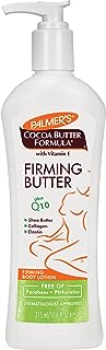 Palmer's Cocoa Butter Formula with Vitamin E + Q10 Firming Butter Body Lotion, Postpartum Essentials Skin Care, Shea Butter, Collagen and Elastin, 10.6 Fl Oz