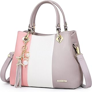 Purses and Handbags for Women with Multiple Pockets, Leather Top Handle Satchel Fashion Tote Shoulder Bags Ladies